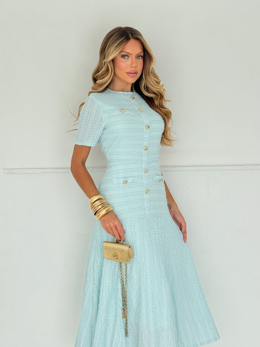 Vestido Midi Azul Serenity
