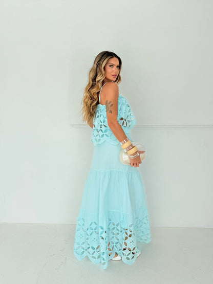 Conjunto Calça Pantalona e Cropped Preto