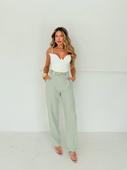 Conjunto Calça Alfaiataria e Corset