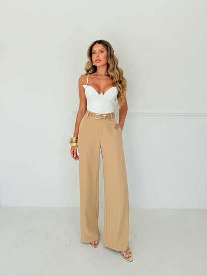 Conjunto Calça Alfaiataria e Corset Lisboa