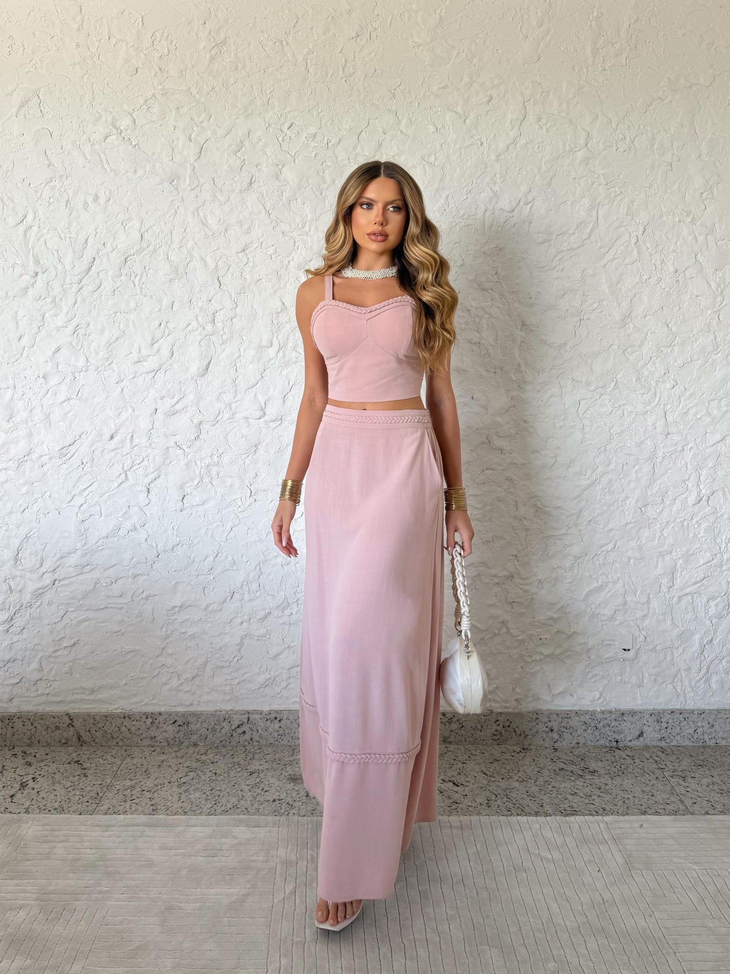 Conjunto Verão Rosa