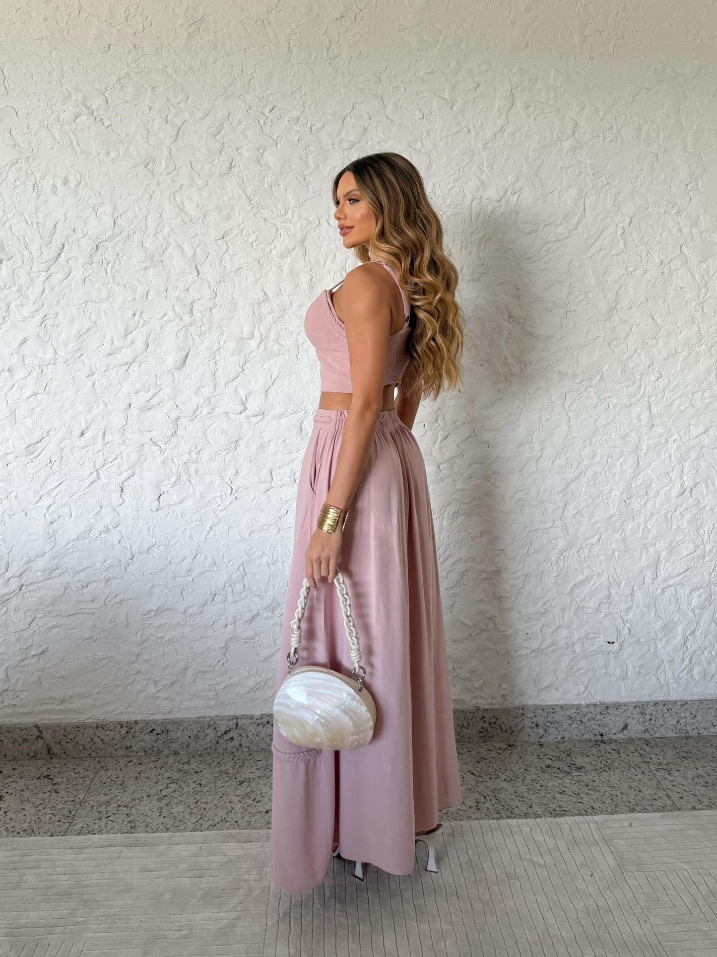 Conjunto Verão Rosa