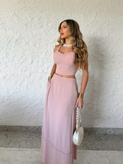 Conjunto Verão Rosa