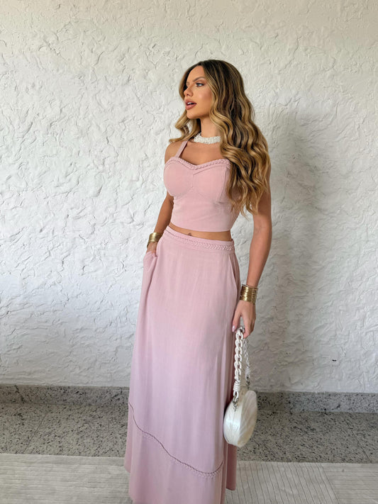 Conjunto Verão Rosa