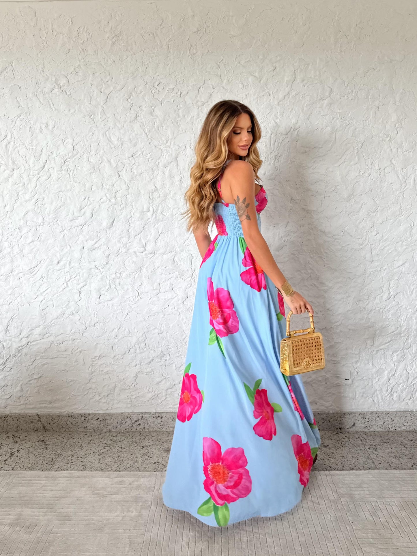 Vestido Framboesa Estampado